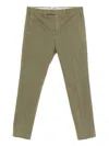 Pt Torino Tailored Olive Green Trousers In Green