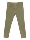 Pt Torino Tailored Olive Green Trousers In Neutral