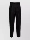 Pt Torino Tailored Pleated Trousers With Pockets In Black