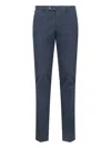 Pt Torino Slim Light Stretch Gabardine Pants In Blue