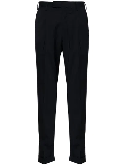 Pt Torino Tailored Slim Fit Trousers In Blue
