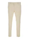 Pt Torino Tailored Straight-leg Pants With Subtle Pleats And Side Pockets In Green