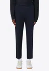 Pt Torino Tailored Blue Trousers With Subtle Crease In Blue