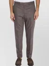 Pt Torino Tailored Stretch Trousers Featuring Pockets In Brown