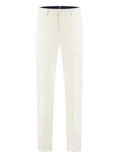 Pt Torino Tailored Trousers In White