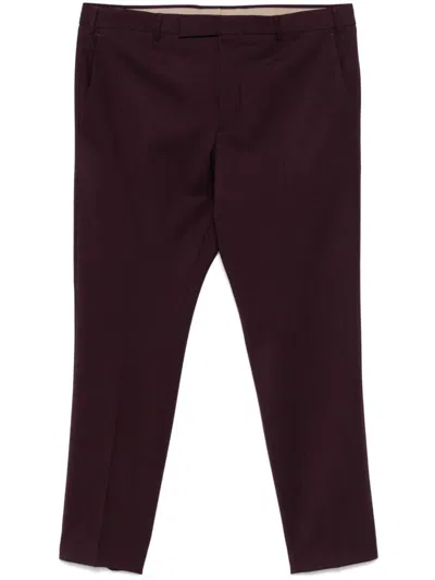 Pt Torino Tailored Trousers In Red