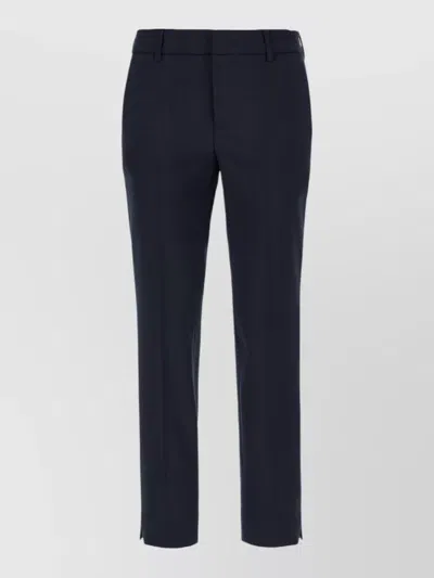 Pt Torino Tailored Trousers Belt Loops And Pockets In Blue