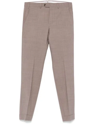 Pt Torino Tailored Trousers In Brown