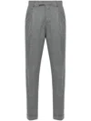 Pt Torino Rebel Tapered Trousers In Grey
