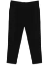 Pt Torino Wool Stretch Pant With Pockets And Belt Loops In Black