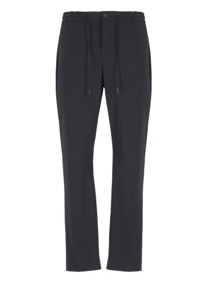 Pt Torino Tailored Trousers With Drawstrings In Black