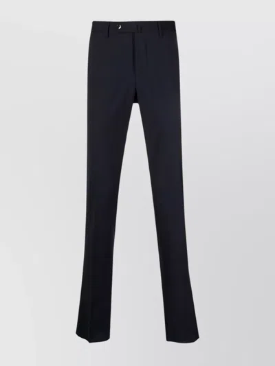 Pt Torino Tailored Trousers With Pockets And Loops In Blue