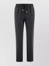 Pt Torino Tailored Wool Blend Straight Leg Trousers In Black
