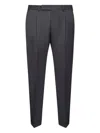 Pt Torino Tailored Trousers Sharp Finish In Gray