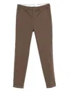 Pt Torino Tapered Chino Trousers In Brown