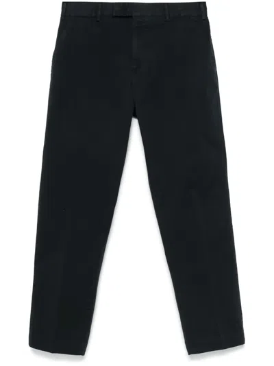 Pt Torino Tapered Chinos In Blue