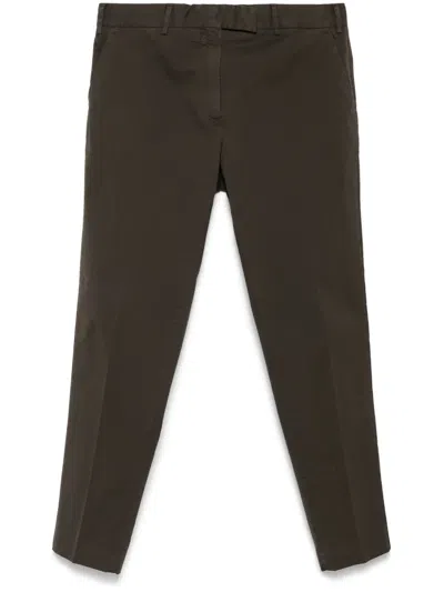 Pt Torino Tapered Chinos In Brown