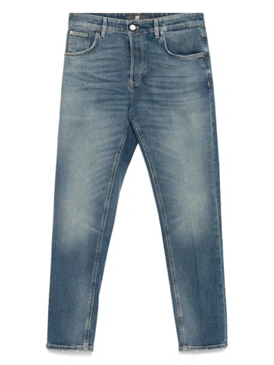 Pt Torino Tapered Jeans In Blue