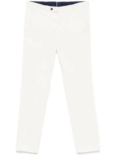 Pt Torino Tapered-leg Chinos In White