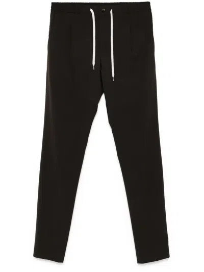 Pt Torino Tapered-leg Trousers In Brown