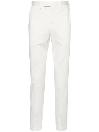 Pt Torino Tapered-leg Trousers In Weiss