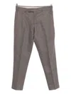 Pt Torino Tapered Tailored Trousers In Gray