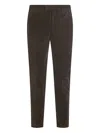 Pt Torino Tapered Trousers In Brown