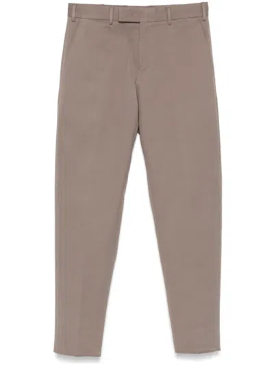 Pt Torino Tapered Trousers In Grau