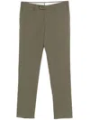 Pt Torino Tailored Olive Green Trousers In Green