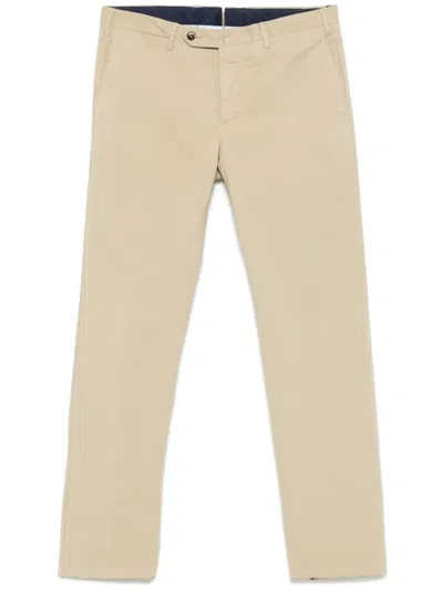 Pt Torino Tapered Trousers In Neutrals