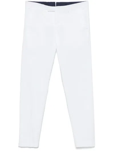 Pt Torino Tapered Trousers In White