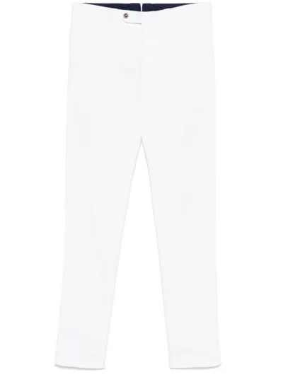 Pt Torino Tapered Trousers In White