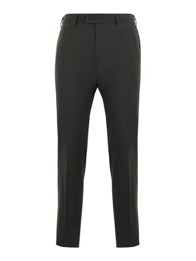 Pt Torino Slate Stretch Cotton Chino Pant In Black