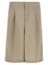 Pt Torino Techno Wool Bermuda Shorts Bermuda And Short In Beige