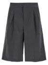 Pt Torino Techno Wool Bermuda Shorts Bermuda And Short In Gray