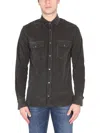 Pt Torino Western Shirt Featuring Chest Pockets In Black