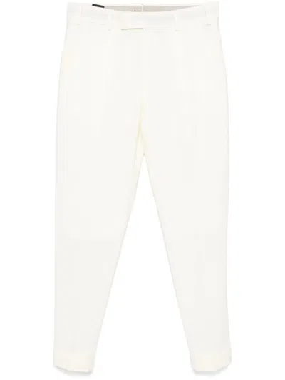 Pt Torino Mid-rise Trousers With Tailored Fit In Neutral