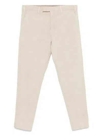 Pt Torino Pleat-detail Trousers In Neutrals