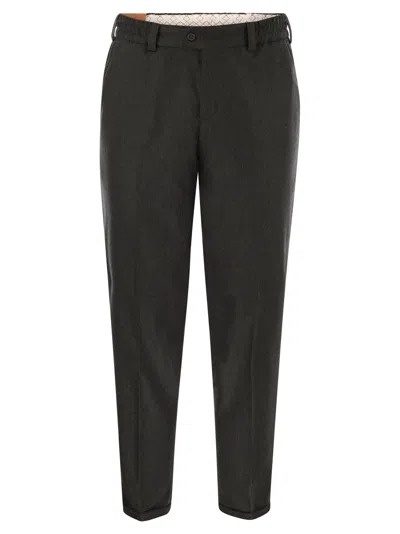 PT TORINO THE REBEL - WOOL AND CASHMERE TROUSERS