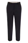Pt Torino Blue Virgin Wool And Cashmere Trouser In Blue