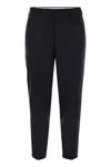 Pt Torino Blue Virgin Wool And Cashmere Trouser In Blue