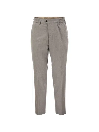 Pt Torino The Rebel Flat Tapered-leg Trousers In Neutral