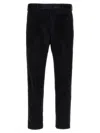 Pt Torino Rebel Corduroy Tapered Trousers In Black