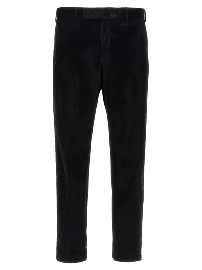Pt Torino Corduroy Trousers In Black