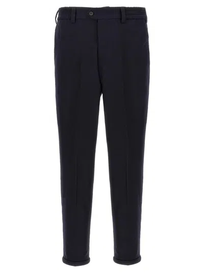 Pt Torino Tapered-leg Chino Trousers In Black
