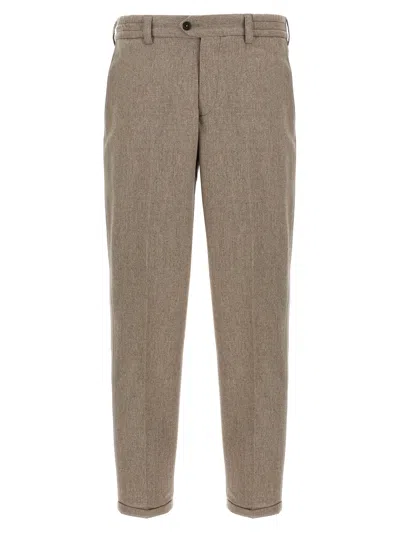 Pt Torino The Rebel Pants Beige In Brown
