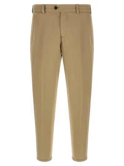 Pt Torino The Rebel Rebel Elastic Waist Trousers In Neutral