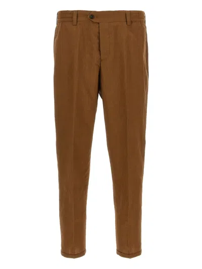 Pt Torino Pttorino Pantaloni Dal Taglio Slim In Brown