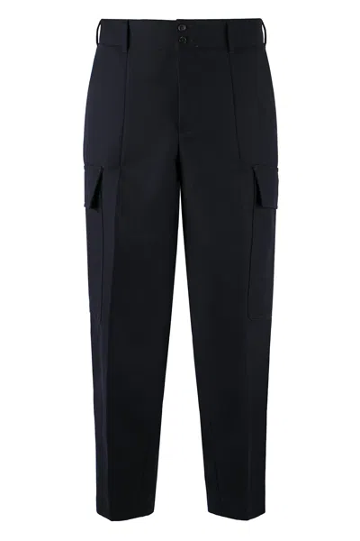 Pt Torino The Sailmaker Wool Trousers In Blue