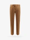 Pt Torino Stretch Cotton Trouser In Brown